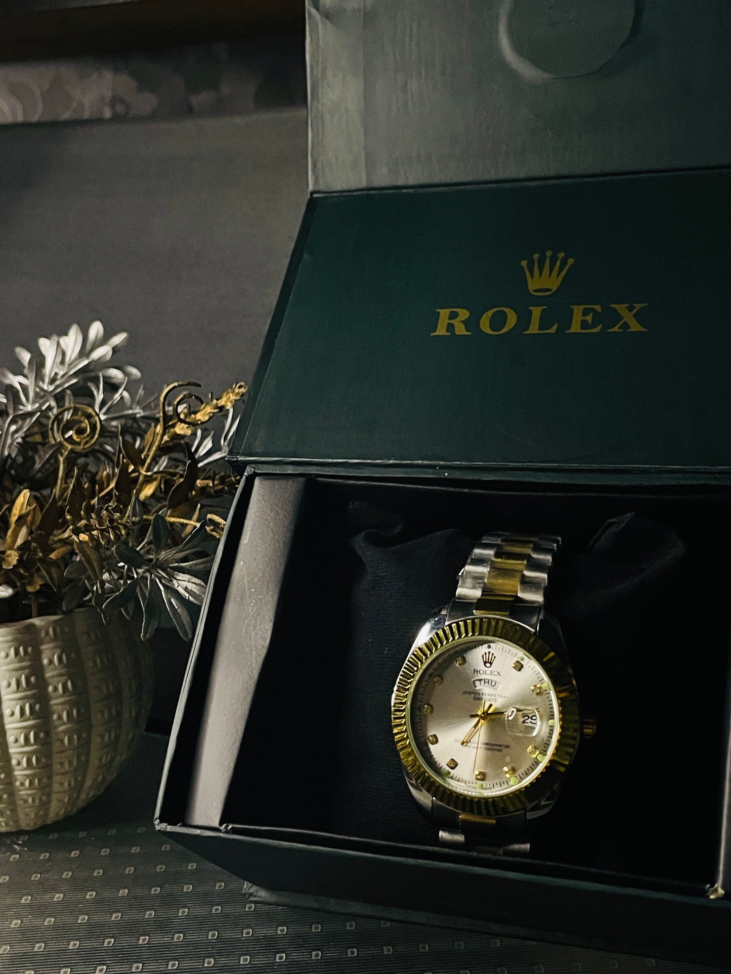 Rolex Oyster Perpetual Day/Date – Classic White Dial