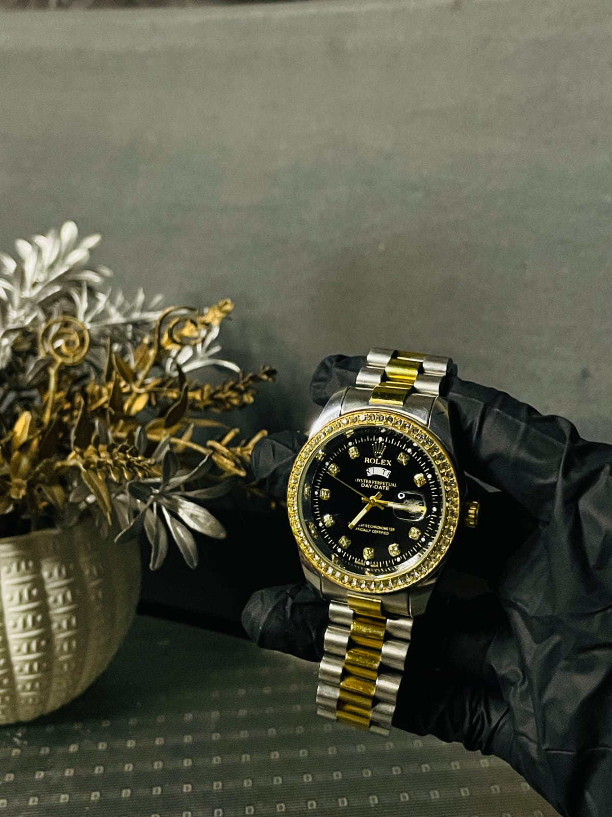Rolex Oyster Perpetual Day/Date – Elegant Black Dial