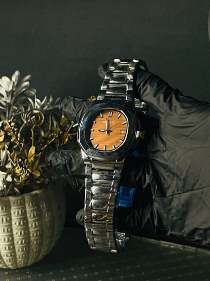 Patek Philippe, Brown dial with double lock