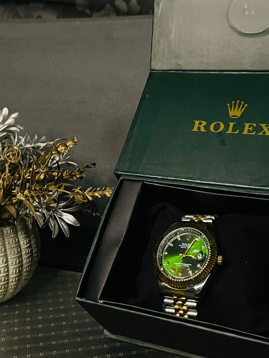 Rolex Oyster Perpetual (date), Green dia