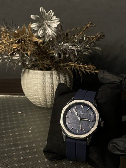 Universe Point Blue Dial Watch – Magnetic Lock & Adjustable Fit
